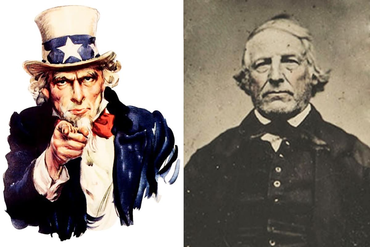 El popular póster del Tío Sam, y el verdadero Samuel Wilson (1766-1854)
