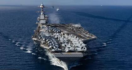 El portaaviones Ford aguarda frente a las costas de Venezuela en el contesto de las medidas dispuestas por EE.UU. en el Caribe