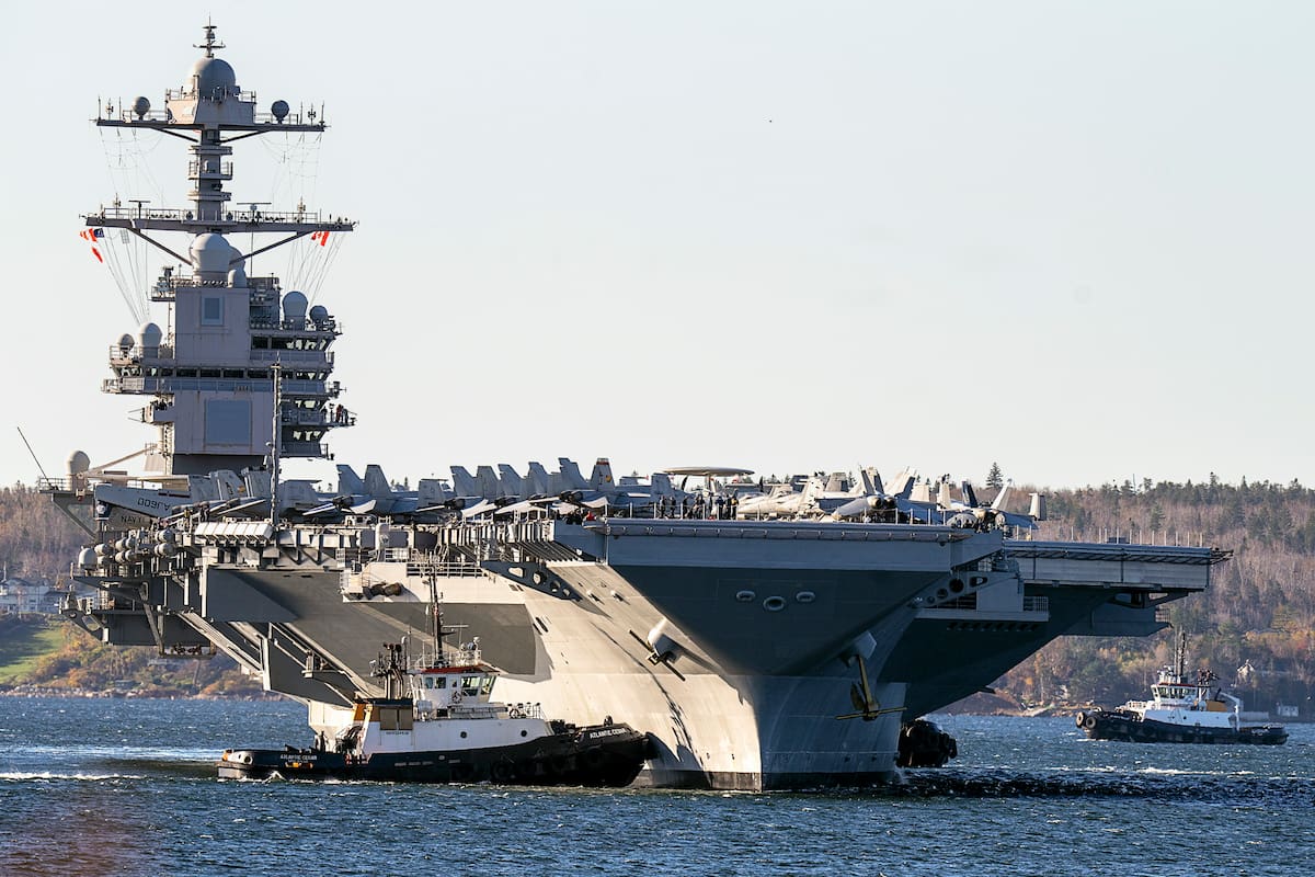 El portaaviones Gerald R. Ford (Archivo)