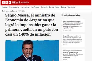 El portal de la BBC refleja su sorpresa por el avance electoral de Massa