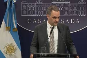 El portavoz del Gobierno, Manuel Adorni.