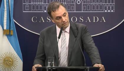 El portavoz presidencial, Manuel Adorni