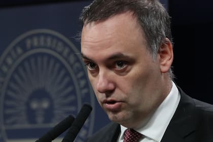 El portavoz presidencial, Manuel Adorni