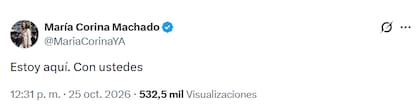 El posteo de Machado