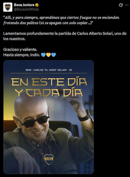 El posteo de Boca