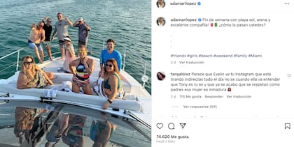 El posteo de Adamari López sobre su fin de semana de relax