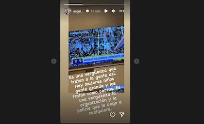 El posteo de Angel Di María, mientras veía por TV los incidentes entre la policía y los hinchas de Rosario Central
