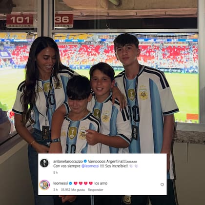 El posteo de Anto Roccuzzo tras el debut de la Argentina en el Mundial (Foto: Instagram @antonelaroccuzzo)
