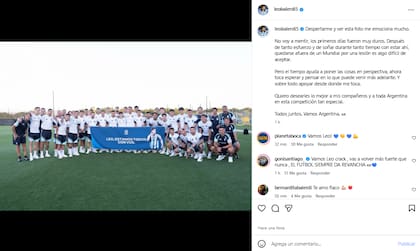 El posteo de Balerdi tras quedar afuera del Mundial por una lesión (Foto: Instagram @leobalerdi5)