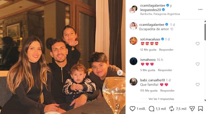 El posteo de Camila Galante sobre las vacaciones familiares