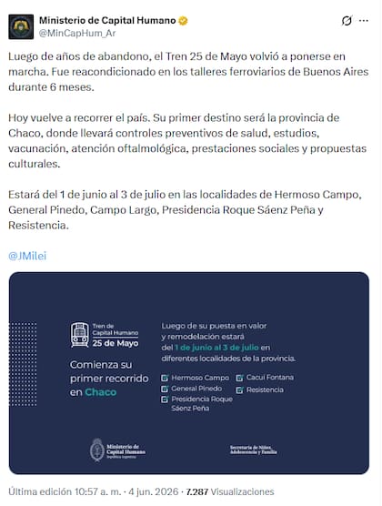 El posteo de Capital Humano