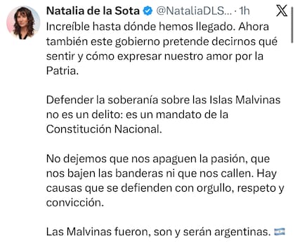 El posteo de De la Sota