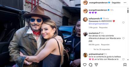 El posteo de Eva Anderson con Johnny Depp que revolucionó las redes