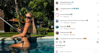 El posteo de Evangelina Anderson que causó furor entre sus seguidores y la reacción de sus seguidores