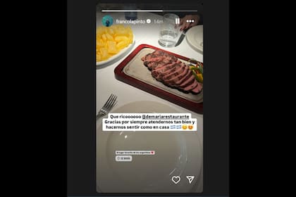El posteo de Franco Colapinto en Instagram