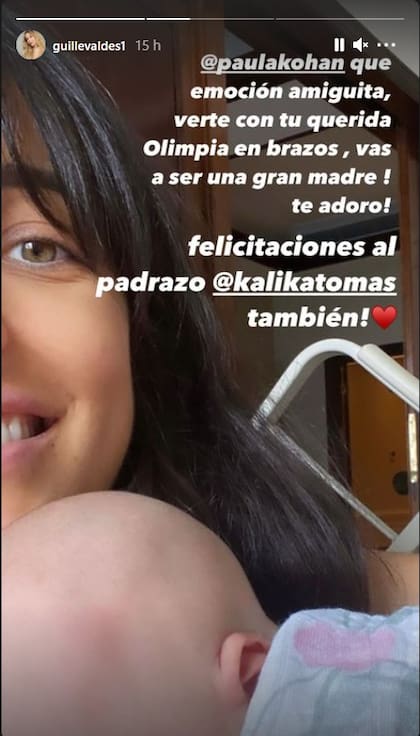 El posteo de Guillermina Valdés para mostrar su entusiasmo