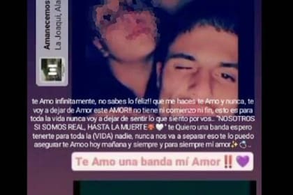 El posteo de Jazmín, en abril pasado