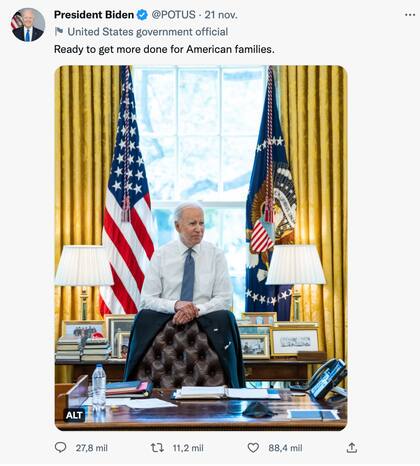 El posteo de Joe Biden sobre su cumpleaños