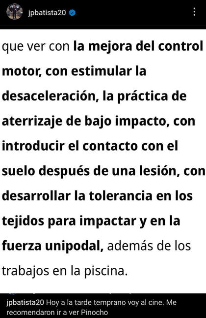 El posteo de Jorge Batista, médico de Boca, con relación a la información publicada por el PF que está con Rojo en Estados Unidos