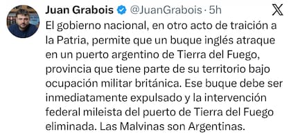 El posteo de Juan Grabois