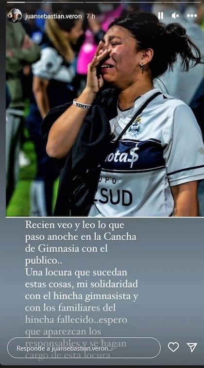 El posteo de Juan Sebastián Verón acerca de los incidentes en GImnasia- Boca