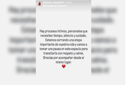 El posteo de Juliana Awada en Instagram tras su separación de Mauricio Macri