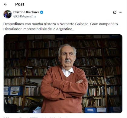 El posteo de la expresidenta en X