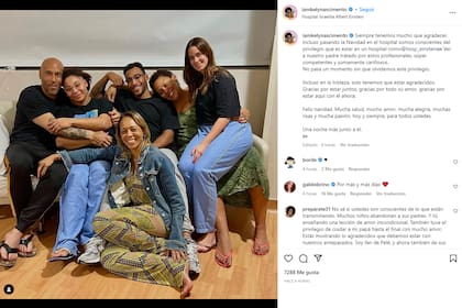 El posteo de la hija de Pelé en agracedimiento al servicio médico ofrecido durante Navidad