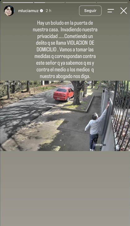 El posteo de la madre de Tini en medio del escándalo (Foto: Instagram @mluciamuz)