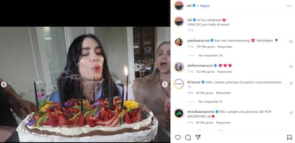 El posteo de Lali Espósito por la llegada de sus 34