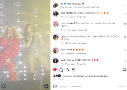El posteo de Lali Espósito y la reacción de los fanáticos