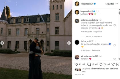 El posteo de Leandro Paredes en Instagram