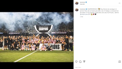 El posteo de Leo Messi tras consagrarse con el Inter Miami