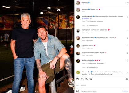 El posteo de Lionel Messi para su padre (Foto: Instagram @leomessi)