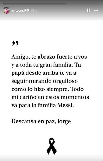 El posteo de Luis Suárez