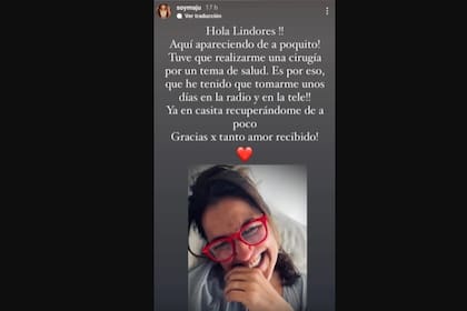 El posteo de Maju Lozano en el que habla de su salud