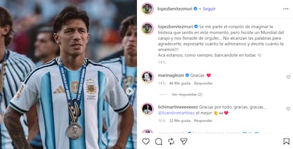 El posteo de Muriel “Muri” López Benítez
