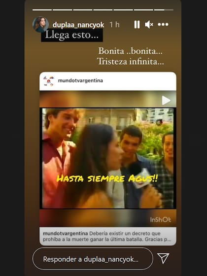 El posteo de Nancy Dupláa para despedir a Agustina Posse