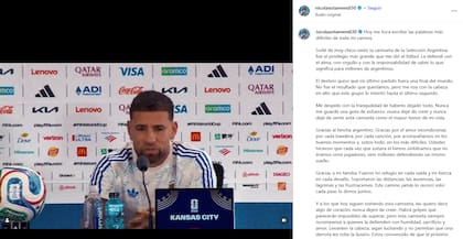 El posteo de Otamendi en X