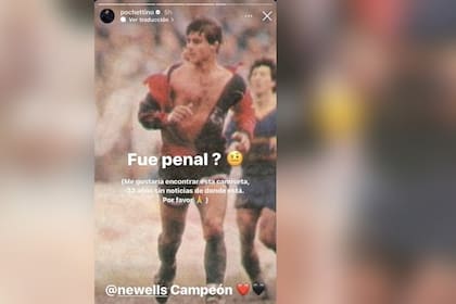 El posteo de Pochettino, con el que lanzó una búsqueda por una camiseta que él mismo había regalado. (@radio2rosario)