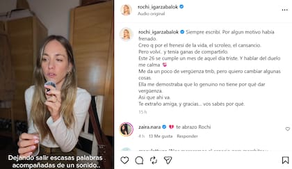 El posteo de Rocío Igarzábal a un mes de la muerte de Ernestina Pais