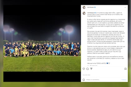 El posteo de Rodrigo De Paul antes de la gran final (Foto: Instagram @rodridepaul)