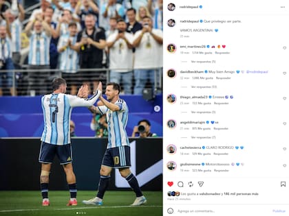 El posteo de Rodrigo tras otro triunfo de Argentina en el Mundial