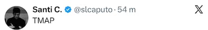 El posteo de Santiago Caputo