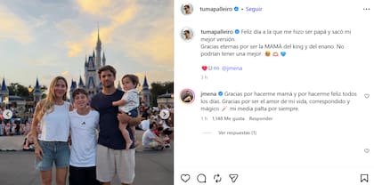 El posteo de Tuma Palleiro por el Día de la Madre