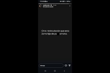 El posteo de Wanda Nara contra La China Suárez