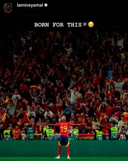 El posteo de Yamal en sus redes, antes de la final que perdió contra Portugal y Cristiano Ronaldo