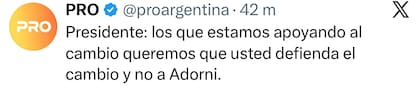 El posteo del PRO