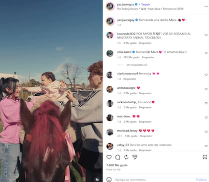 El posteo del Colo Barco con el regalo para su hija y los comentarios de los seguidores