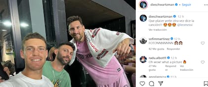 El posteo del tenista junto a Leo Messi